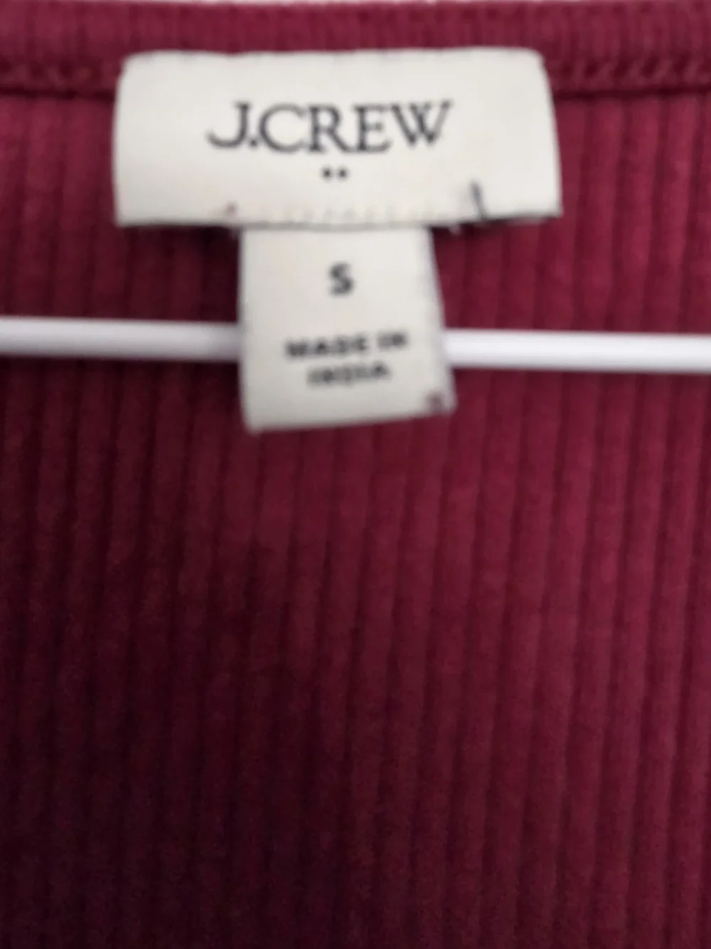 J. Crew Girls' Burgundy Puff-Sleeve Casual Dress